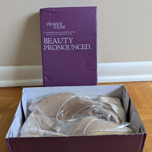 [NEW - In the original box] Wedding velvet heels/Evening from Eleanor Louise. 8 - Picture 5 of 6